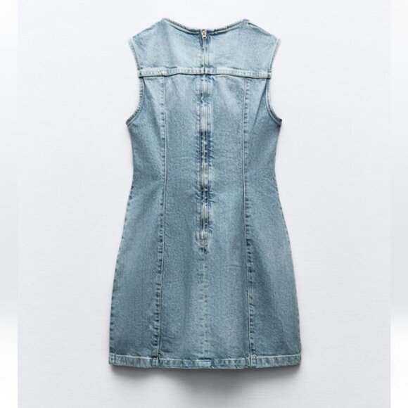 ZARA DENIM TRF DRESS - Picture 7 of 8